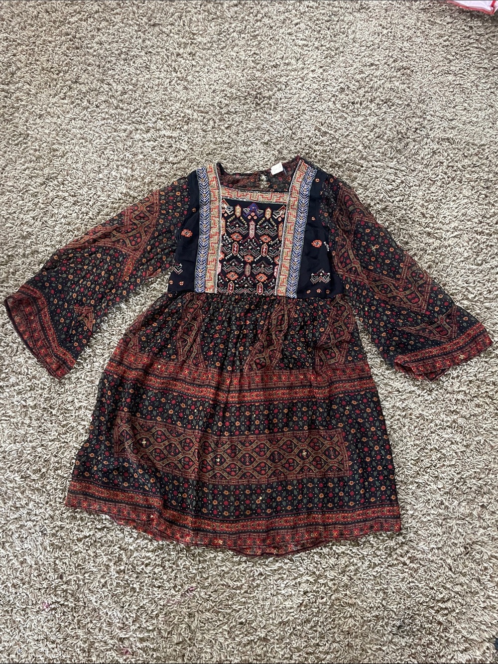 Anthropologie - Akemi + Kin Munro Embroidered and Beaded Tunic Dress